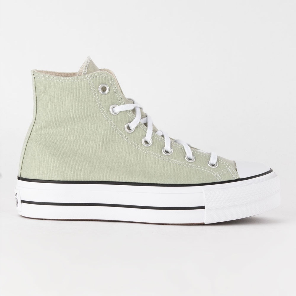 Sage Green Platform Converse